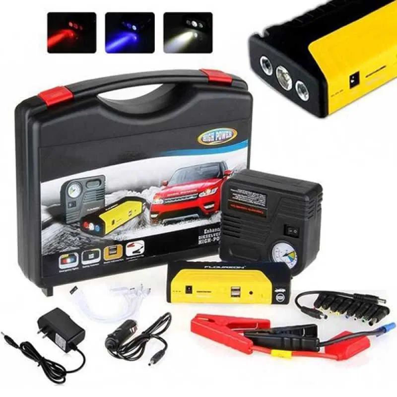 Стартерно устройство Jump Starter за кола + компресор